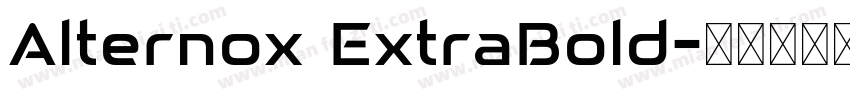 Alternox ExtraBold字体转换